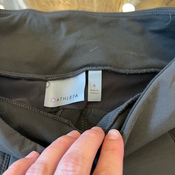 Athleta Army Green Pants - Size 6 - Picture 4 of 8